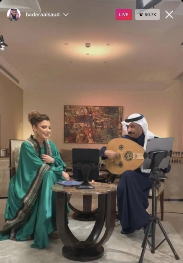 الفنانان عبادي الجوهر و أصالة نصري