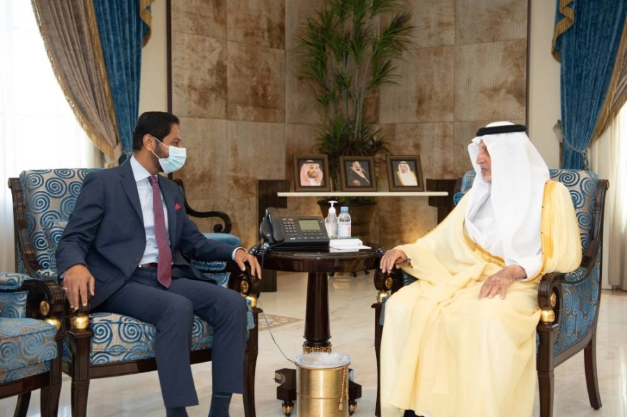 جانب من استقبال أمير منطقة مكة المكرمة 