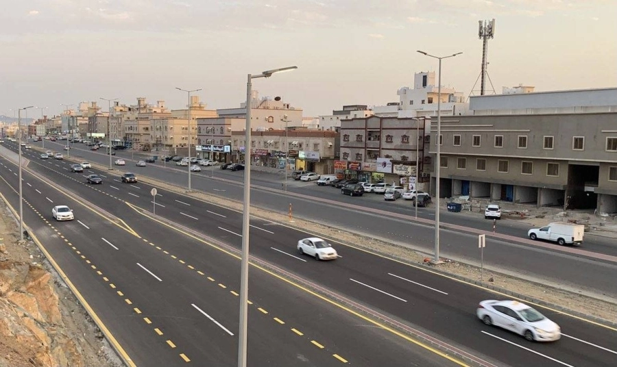 المسار الشمالي للطريق بعد افتتاحه (مكة)