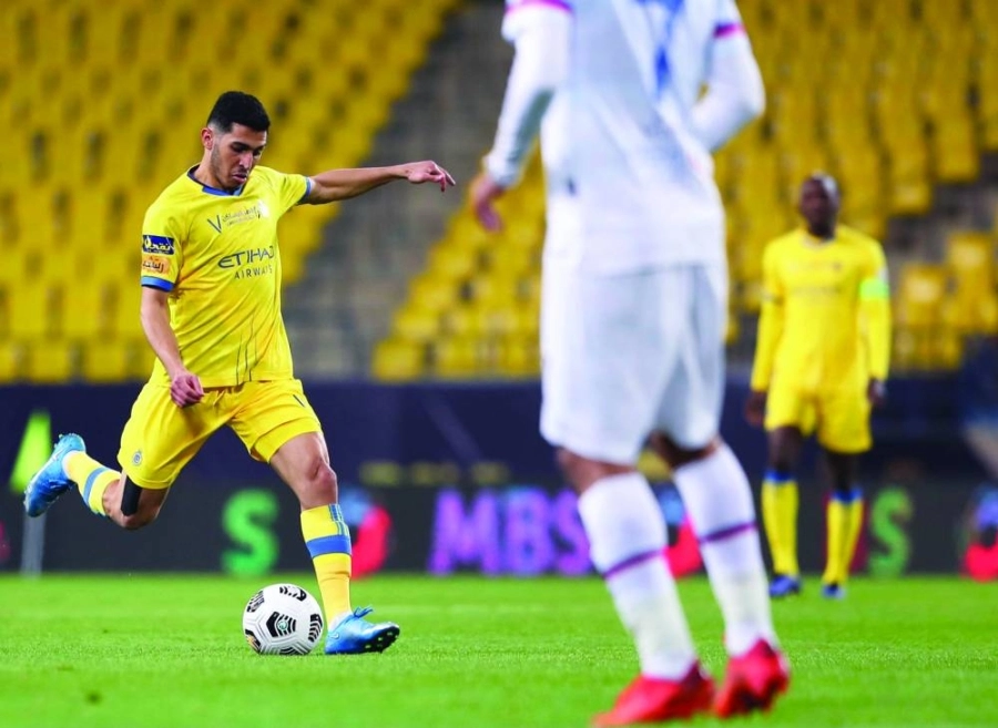 النصر في مباراته الأخيرة أمام أبها                   (إعلامي النصر)