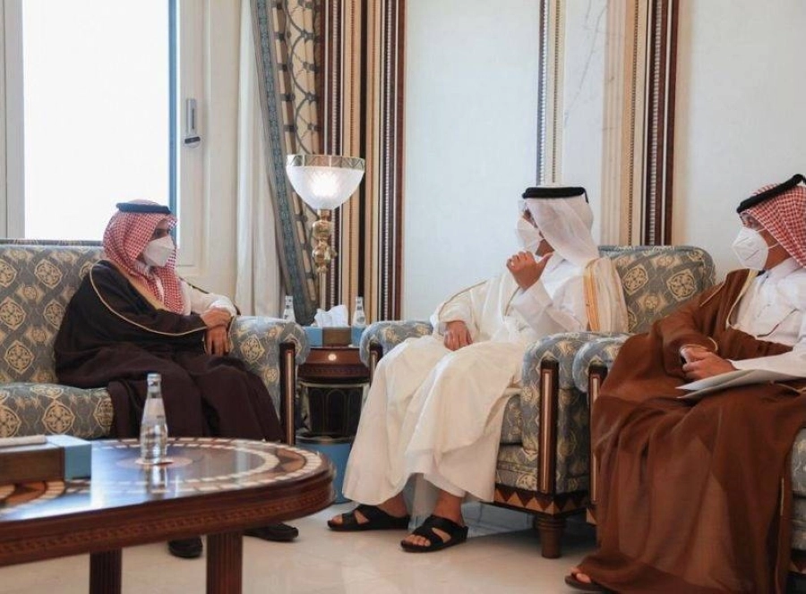 وزير الخارجية يعقد جلسة مباحثات رسمية مع نائب رئيس مجلس الوزراء وزير خارجية دولة قطر