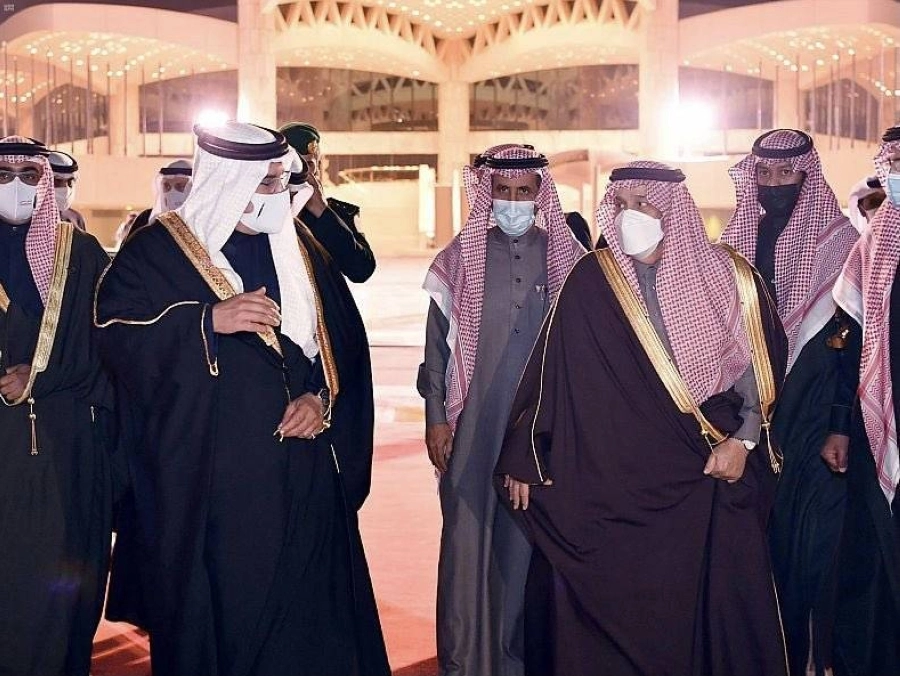 ولي عهد مملكة البحرين يغادر الرياض (واس)