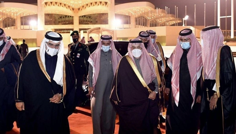 ولي عهد مملكة البحرين يغادر الرياض (واس)
