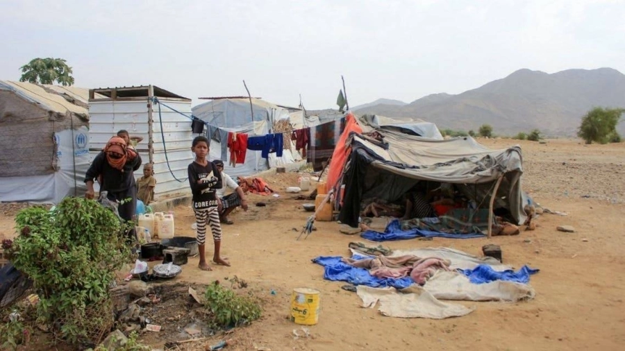 






أحد مخيمات النازحين بحجة