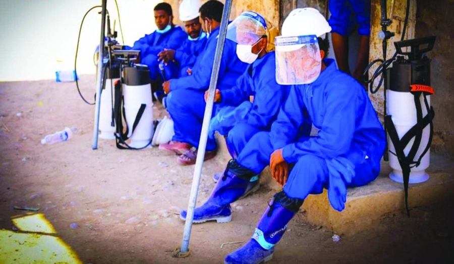 



 عمليات رش لمكافحة الملاريا         (واس)