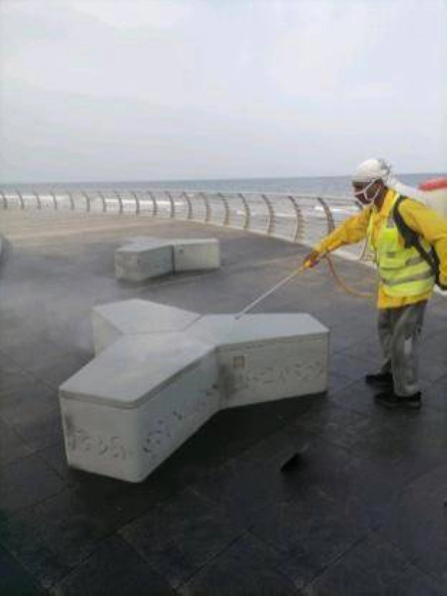 تعقيم الواجهة البحرية 