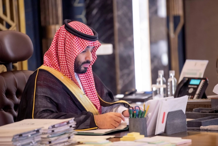 الأمير محمد بن سلمان خلال جلسة المجلس (واس)