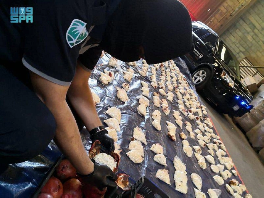 كمية كبيرة من حبوب الكبتاجون