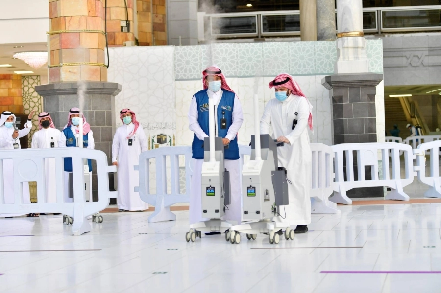 جانب من استعدادات الرئاسة لاستقبال العشر الأواخر من رمضان المبارك               (مكة)