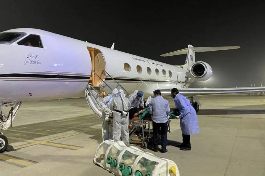 الإخلاء الطبي الجوي ينجح بنقل عائلة سعودية مصابة بفايروس كورونا من الهند إلى المملكة (واس)