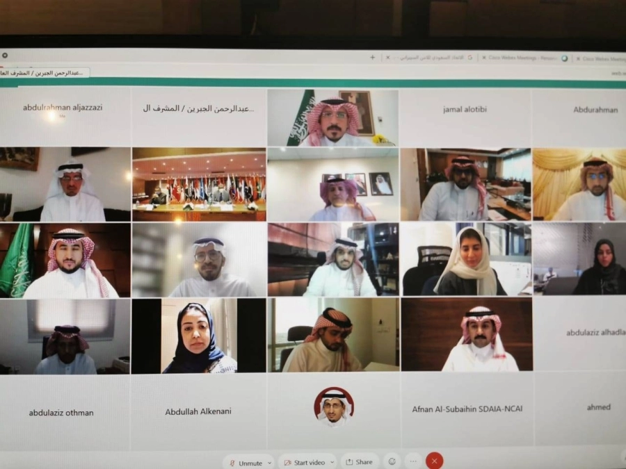 في لقاء افتراضي بتوجيه وزير الثقافة رئيس اللجنة الوطنية للتربية والثقافة والعلوم