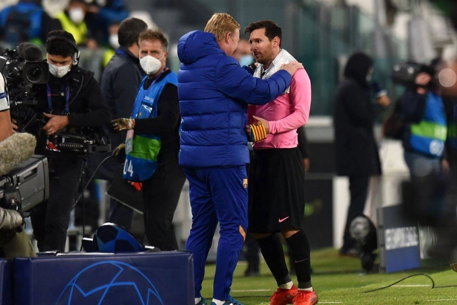 






رونالد كومان وليونيل ميسي                                             (د ب أ)