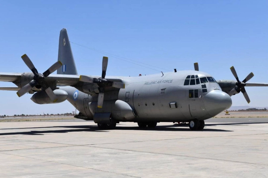 اكتمال وصول مجموعة القوات الجوية اليونانيه المشاركة في تمرين عين الصقر ٢ (وزارة الدفاع)