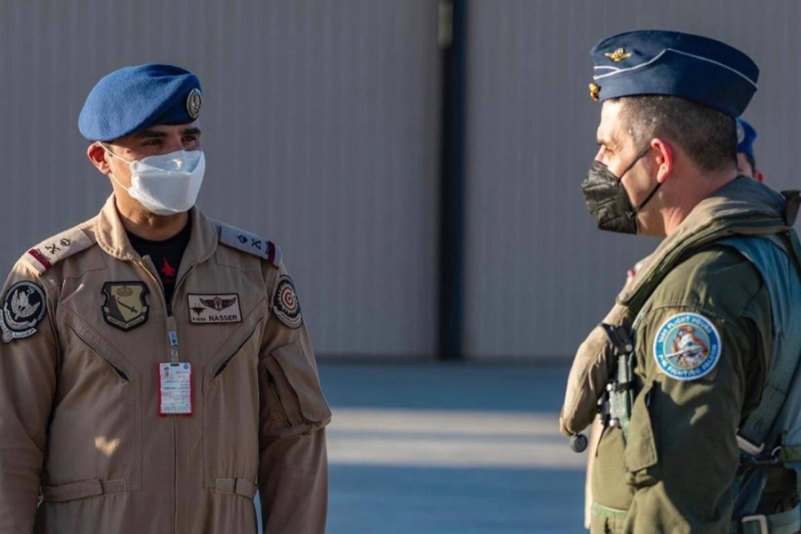 اكتمال وصول مجموعة القوات الجوية اليونانيه المشاركة في تمرين عين الصقر ٢ (وزارة الدفاع)