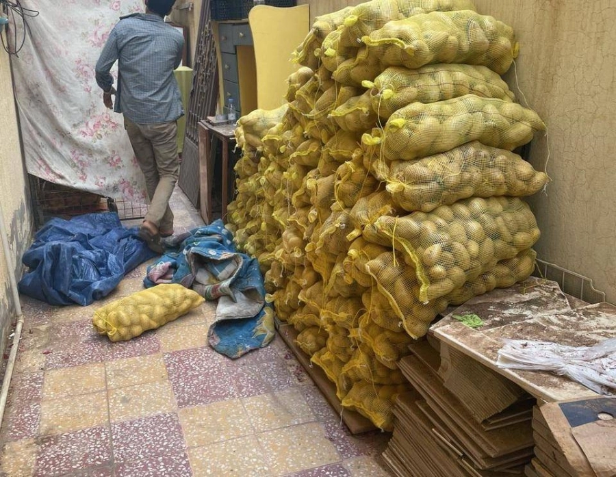 أمانة جدة ضبط موقع مخالف لتخزين البصل ومصادرة 8 طن من الخضروات بالصفا