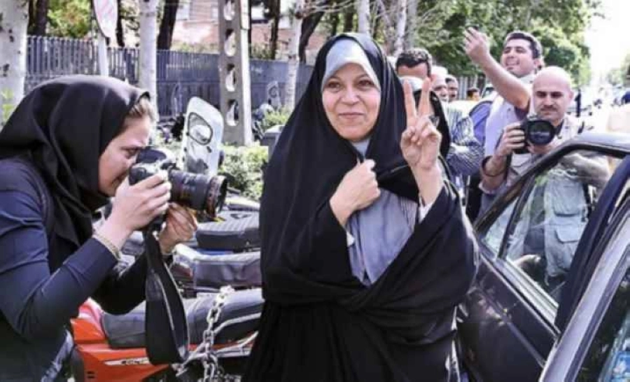 فائزة خلال مشاركتها في أحد الاحتجاجات                    (مكة)