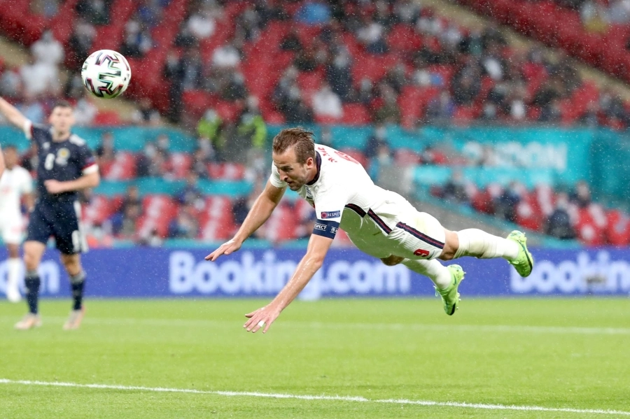 






هاري كين خلال مباراة أسكتلندا أمس الأول