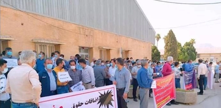 من إضراب عمال النفط          (مجاهدي خلق)