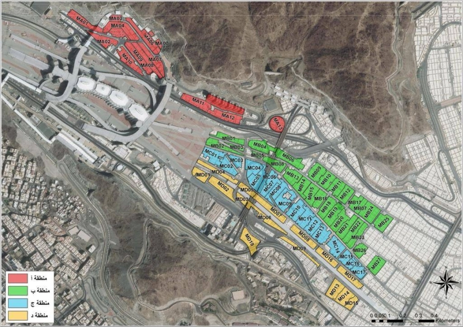 






مواقع إقامة ضيوف الرحمن في مشعر منى
