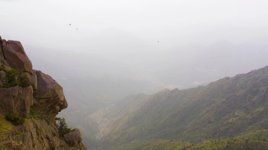 مناظر من الطبيعة في مرتفعات أبها (مكة)