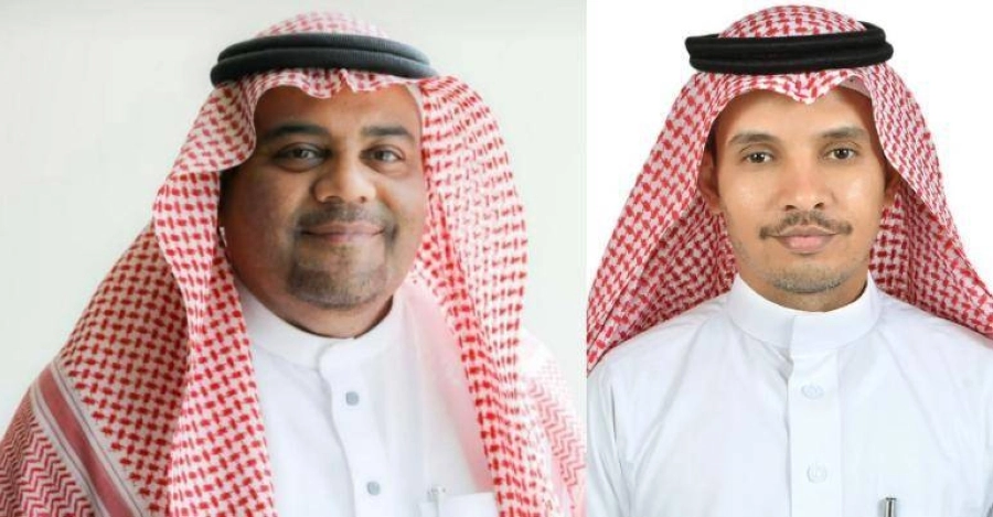 محمد العمري ، مدير التنبؤ الرقمي بالطقس في المركز الوطني للأرصاد، و د. أيمن غلام، الرئيس التنفيذي للمركز. 