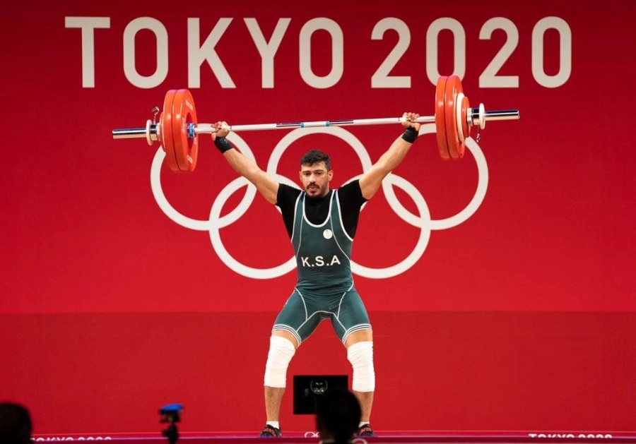 محمود آل حميد خلال مشاركته في المنافسات           (مكة)