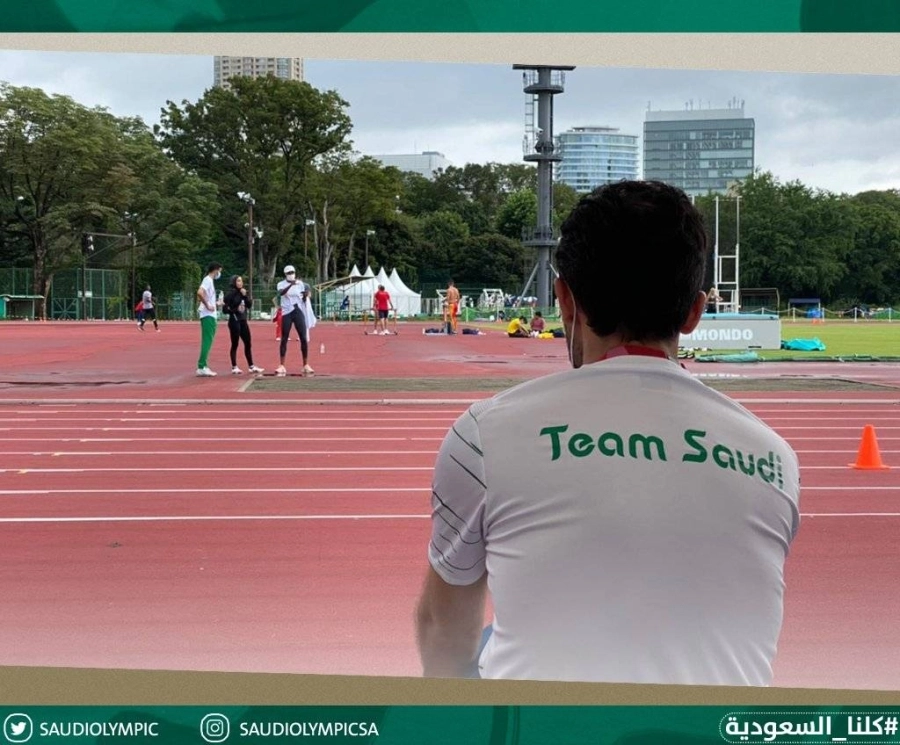 يشهد تدريبات العداءة ياسمين الدباغ  (واس)