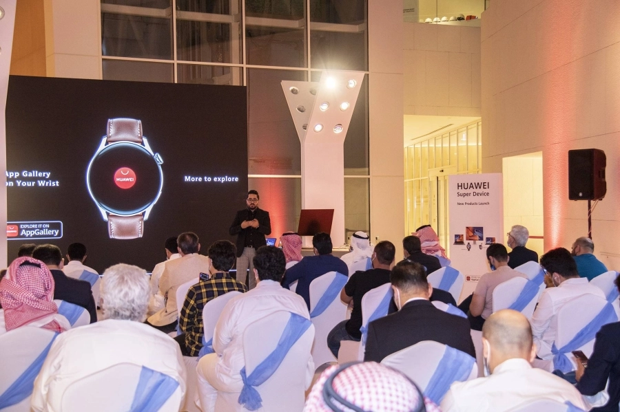 جانب من فعالية هواوي لإطلاق الأجهزة الجديدة
