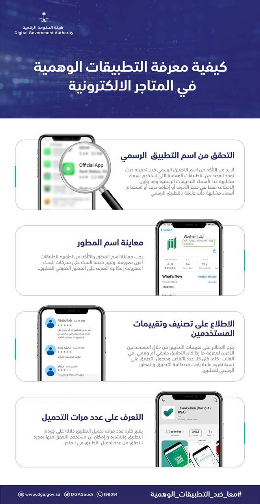 كيفية معرفة التطبيقات الوهمية