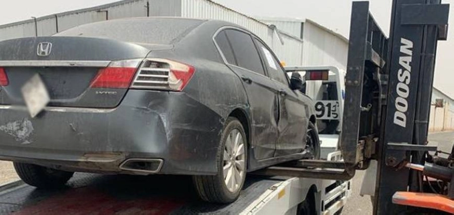 جانب من سحب المركبات التالفة             (مكة)