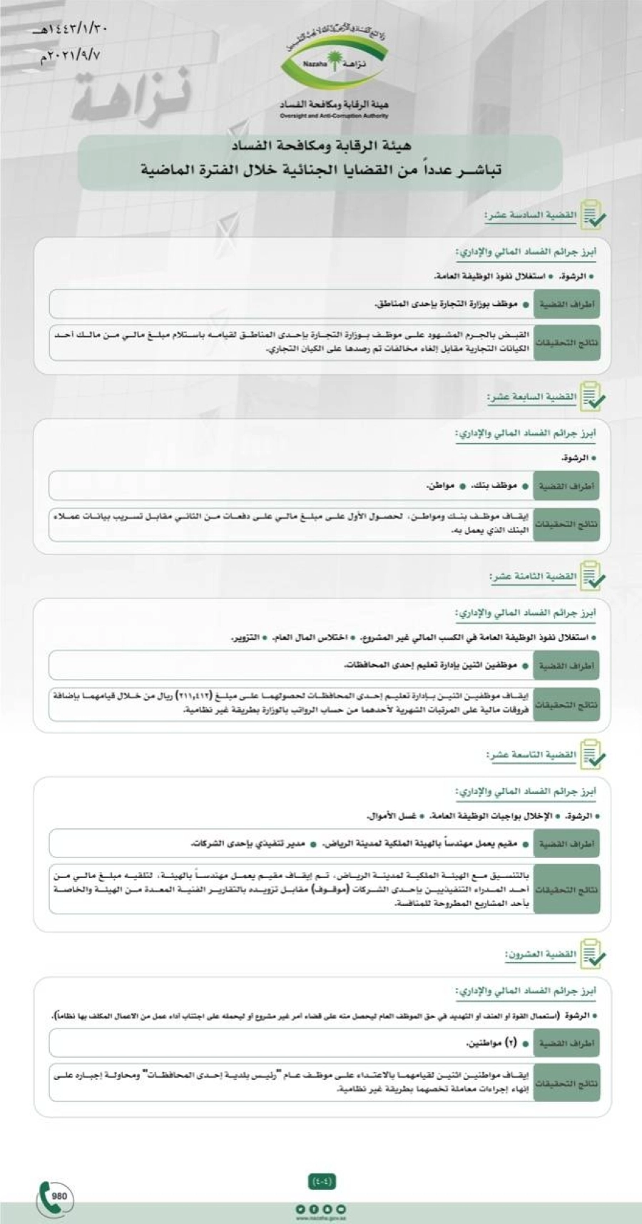 مجموعة من القضايا