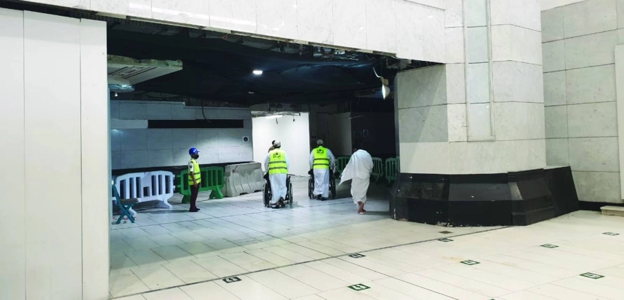 ربط صحن المطاف بالدور الأرضي في المسجد الحرام بمسار خاص للأشخاص ذوي الإعاقة
