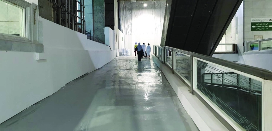 ربط صحن المطاف بالدور الأرضي في المسجد الحرام بمسار خاص للأشخاص ذوي الإعاقة
