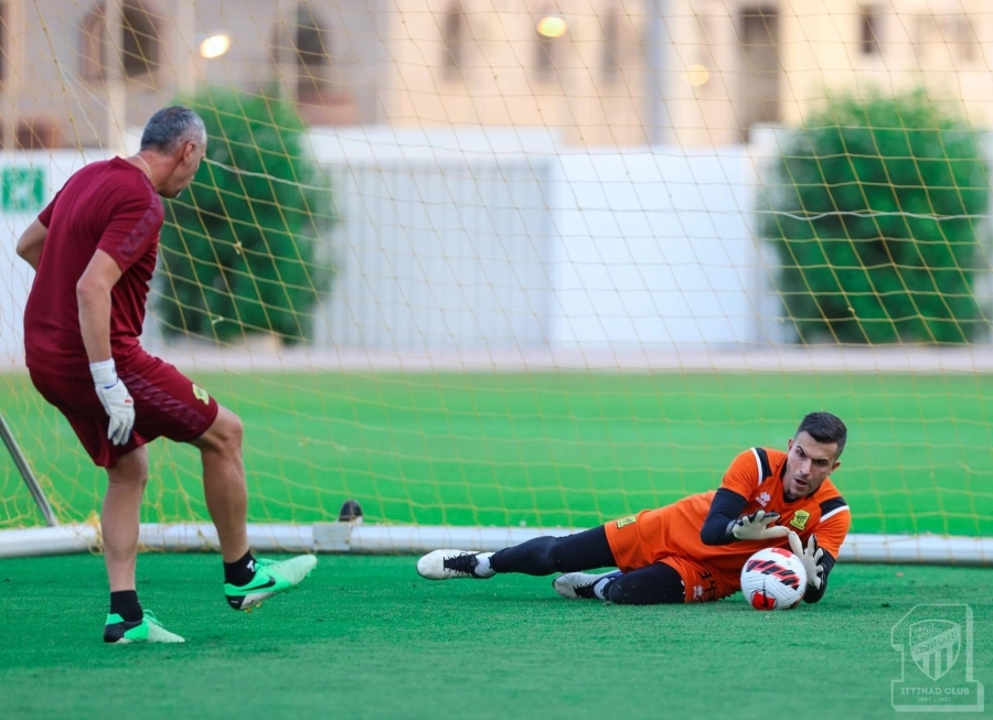 مارسيلو غروهي خلال تدريبات الاتحاد