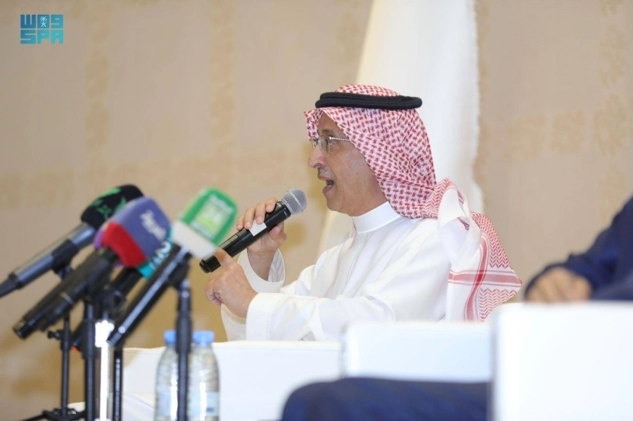 سعود المتحمي متحدثا خلال المؤتمر الصحفي أمس                           (مكة)