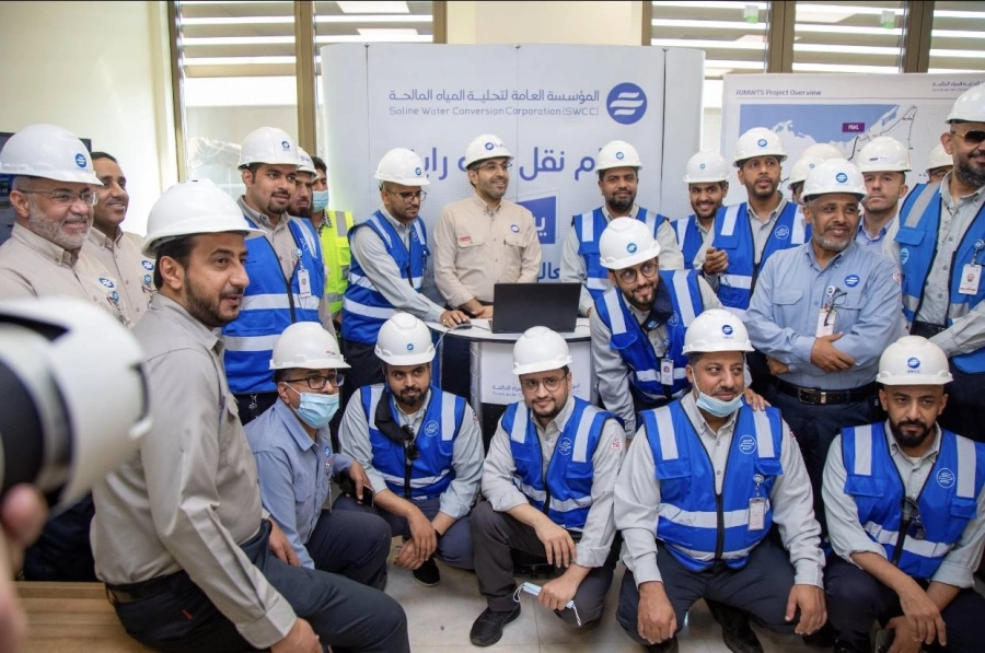 بدء الضخّ التجريبي لنظام نقل مياه رابغ - جدة / مكة المكرمة قبل موعده بشهرين