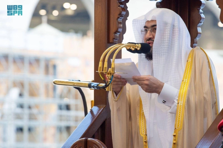  بندر بليلة خلال الخطبة (مكة)