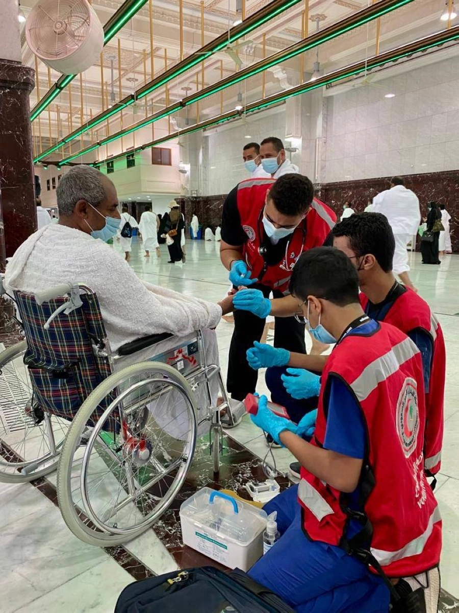 295 متطوع ومتطوعة من هيئة الهلال الأحمر شاركوا في 17 فعالية مختلفة في أكتوبر