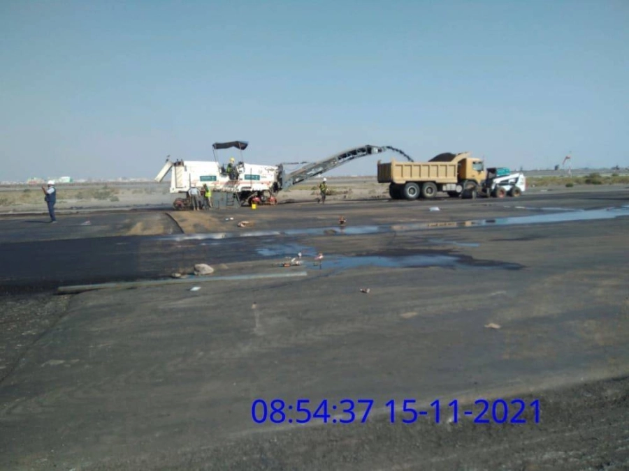 البرنامج السعودي لتنمية وإعمار اليمن يواصل أعمال تأهيل وتطوير مطار عدن الدولي