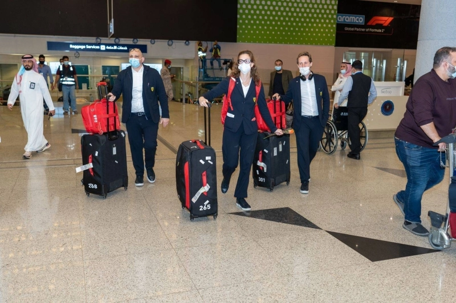 جانب من وصول الفرق