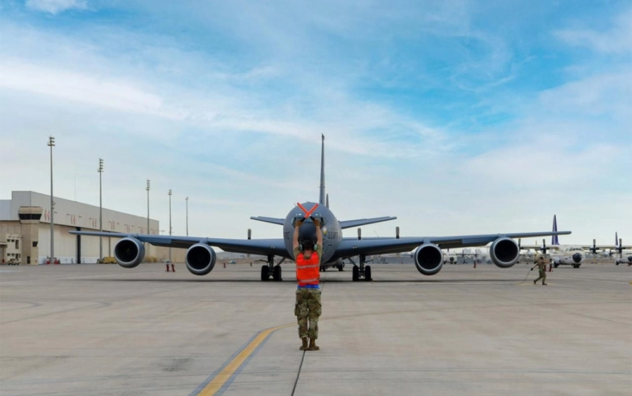 من اختتام مناورات التمرين الثنائي (الجاهزية القتالية) بين القوات الجوية الملكية السعودية والقوات الجوية الأمريكية، الذي يهدف إلى تعزيز الروابط العسكرية ورفع الجاهزية القتالية.

