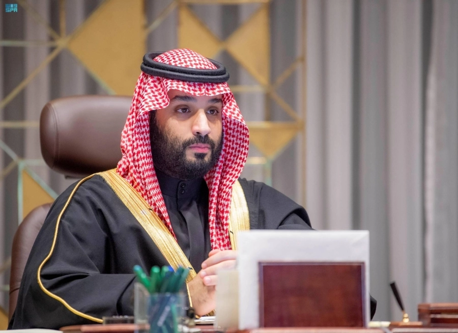 الأمير محمد بن سلمان خلال حضوره افتتاح أعمال الشورى