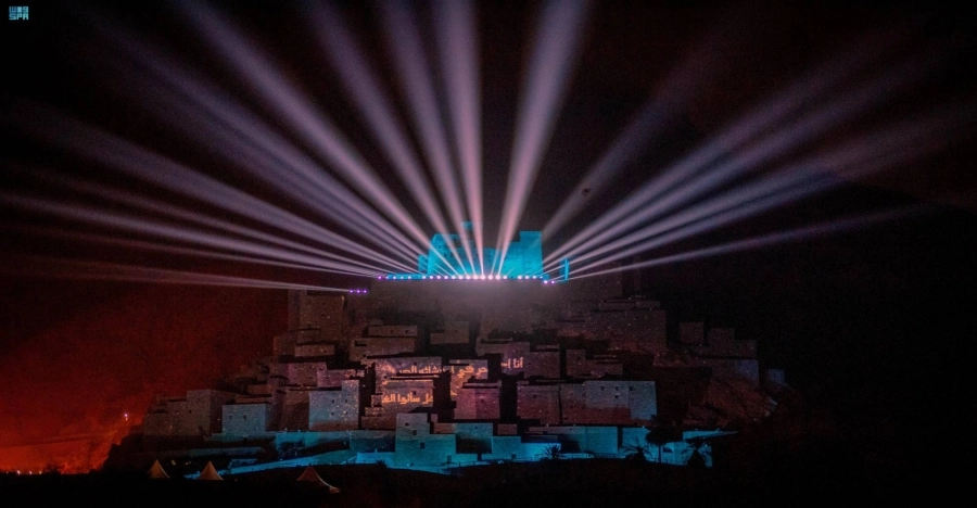 واجهات منازل قرية ذي عين                                                                                                             (مكة)