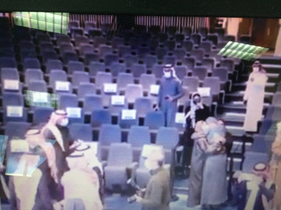 أغاريد تتلقى التهاني بعد فوزها                     (مكة)