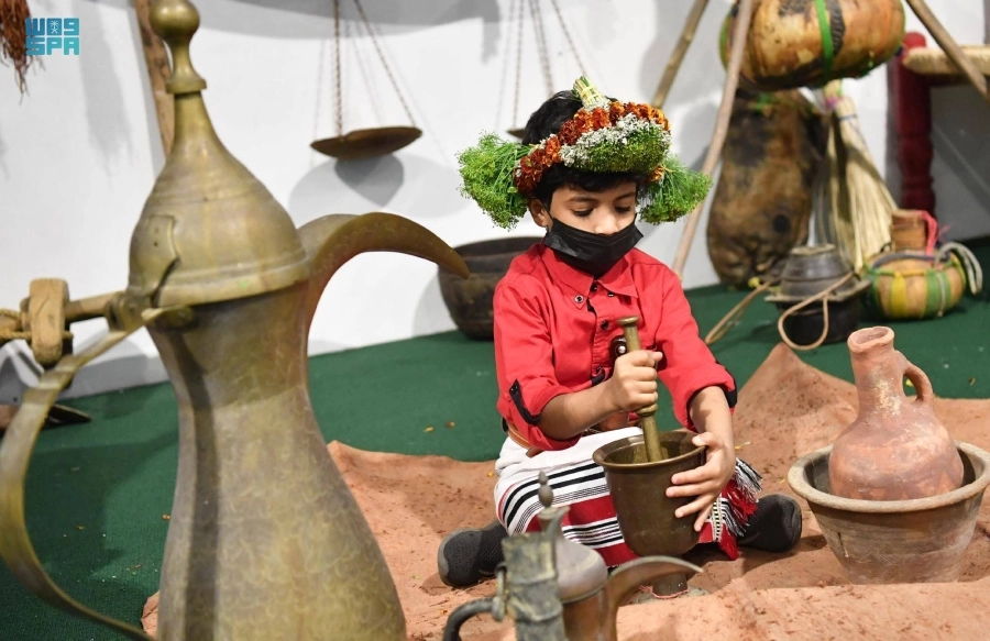 طفل خلال المهرجان