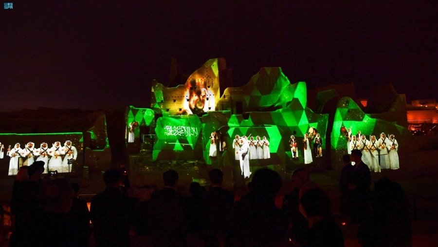 من مراسم زيارة الرئيس الكوري (واس)