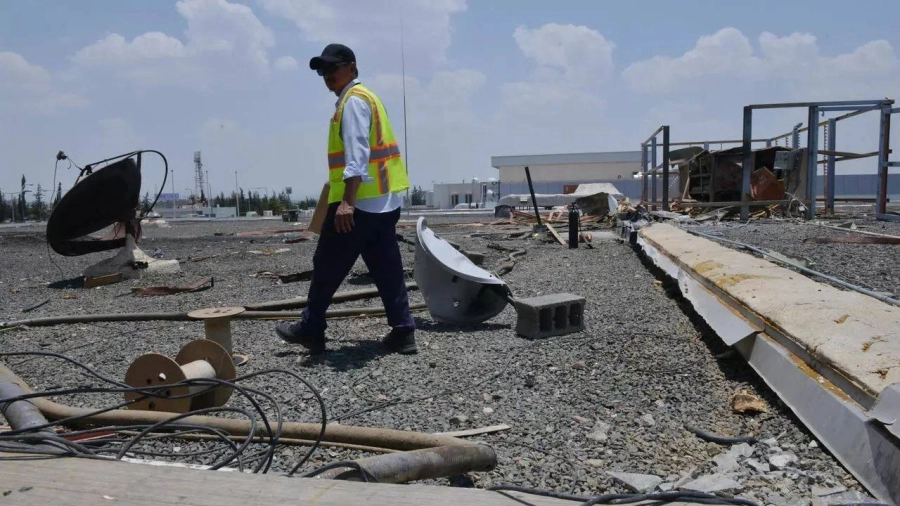 أرشيفية لأضرار سببتها مفخخة حوثية في أبها                                   (مكة)