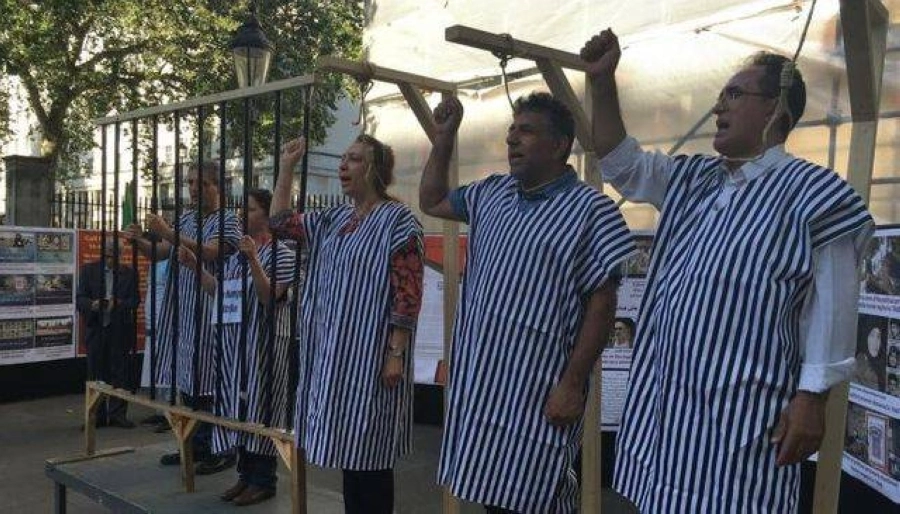 أوروبيون يحتجون على الإعدامات في طهران