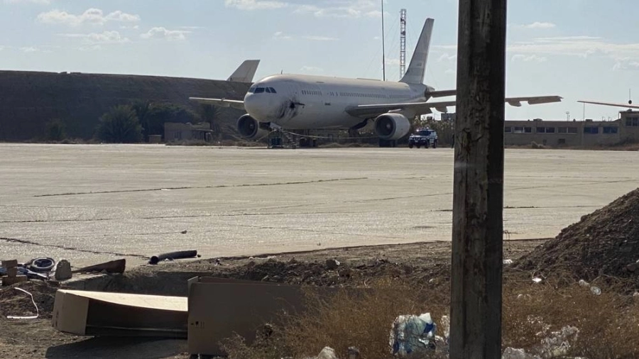 جانب من مطار بغداد الدولي بعد تعرضه للاعتداء                     (مكة)