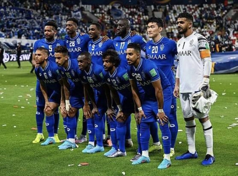 من مواجهة الهلال والجزيرة الاماراتي (واس)